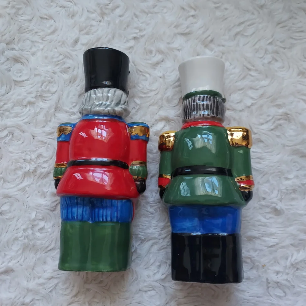 Spode Christmas Tree Nutcracker Salt & Pepper Shaker Set Festive Table Setting